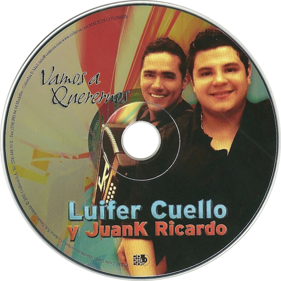 Cartula Cd de Luifer Cuello & Juank Ricardo - Vamos A Querernos