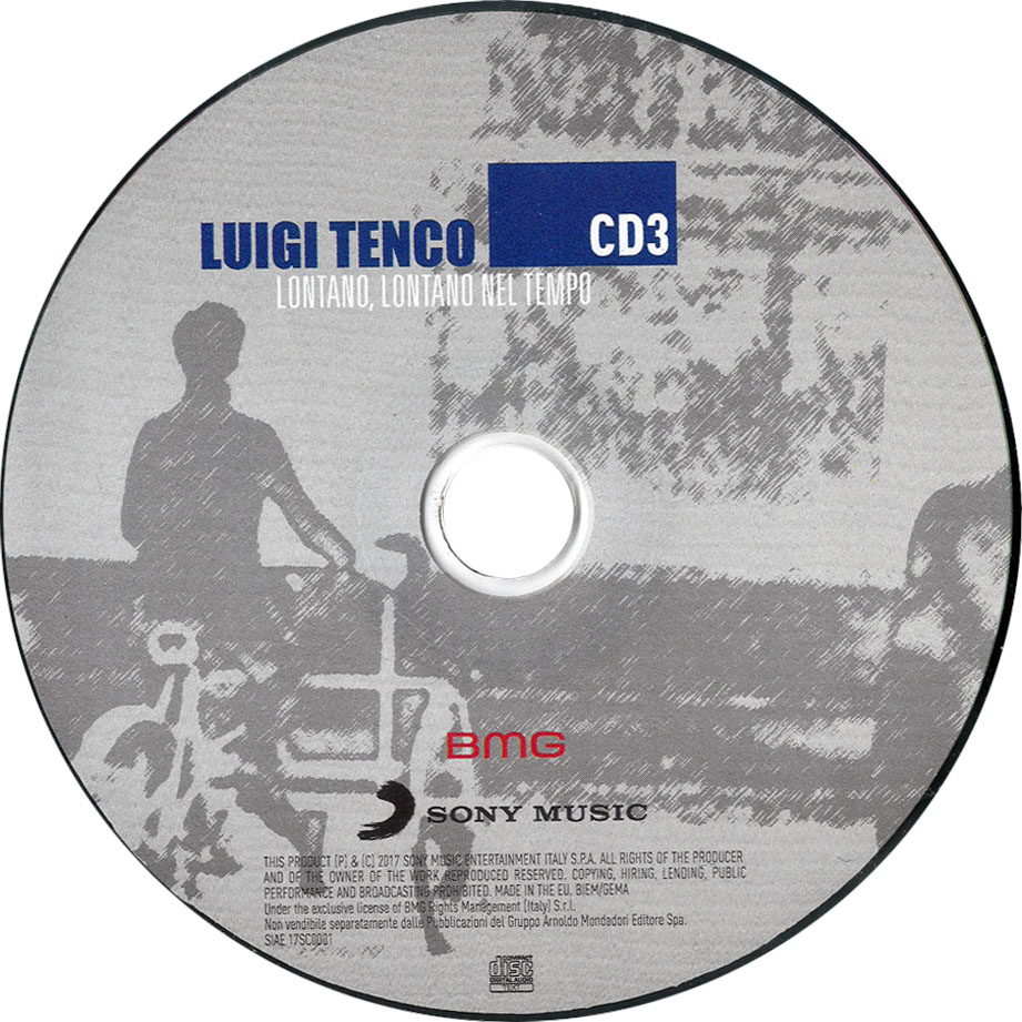 Cartula Cd3 de Luigi Tenco - Lontano, Lontano Nel Tempo