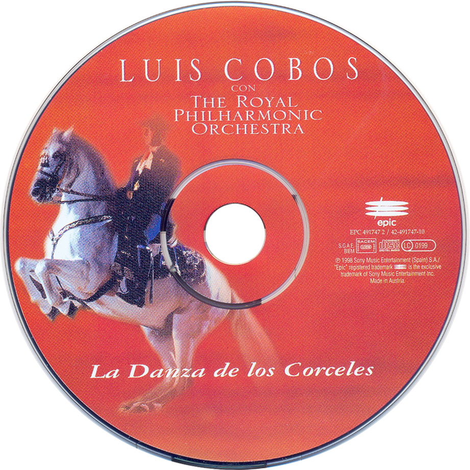 Cartula Cd de Luis Cobos - La Danza De Los Corceles