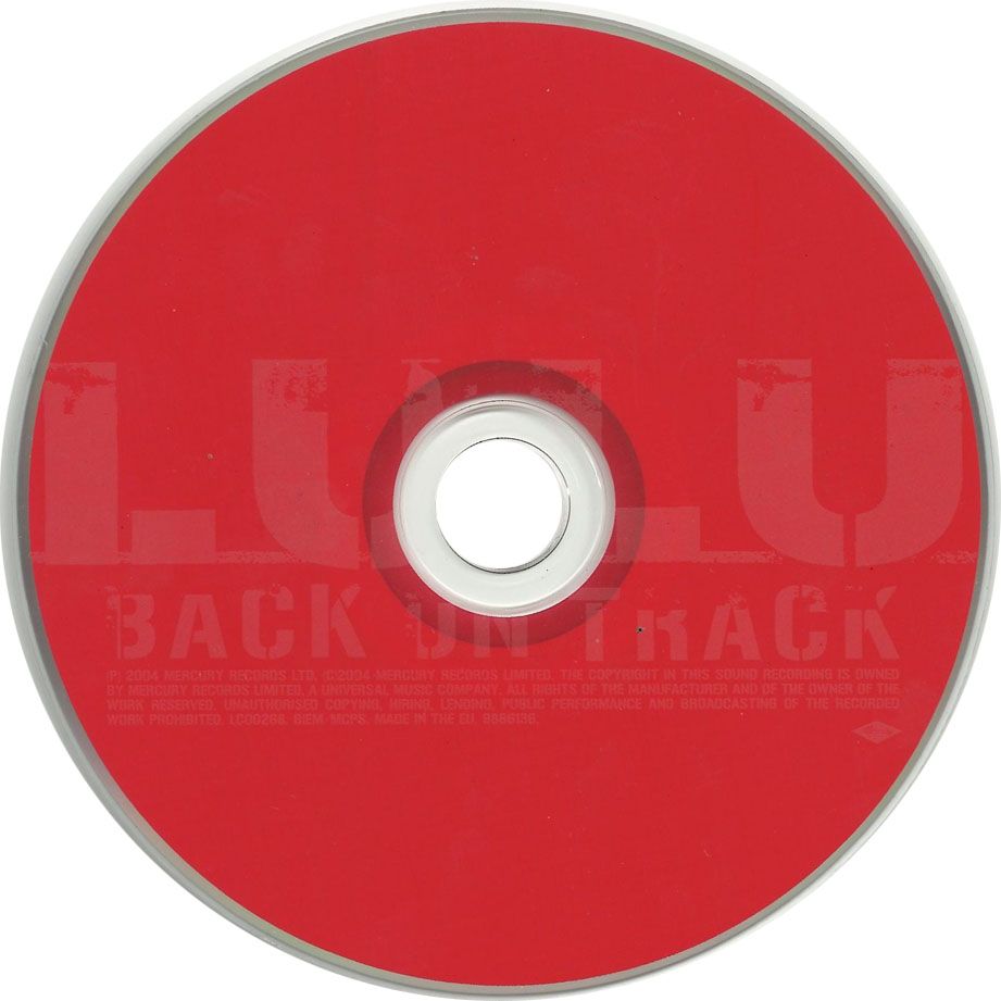 Cartula Cd de Lulu - Back On Track