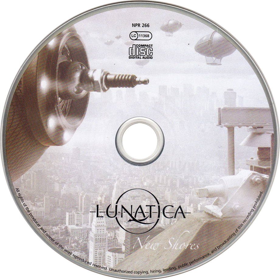 Cartula Cd de Lunatica - New Shores