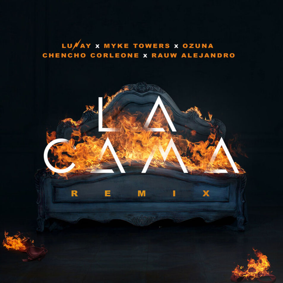 Cartula Frontal de Lunay - La Cama (Feat. Myke Towers, Ozuna, Chencho Corleone, Rauw Alejandro) (Remix) (Cd Single)
