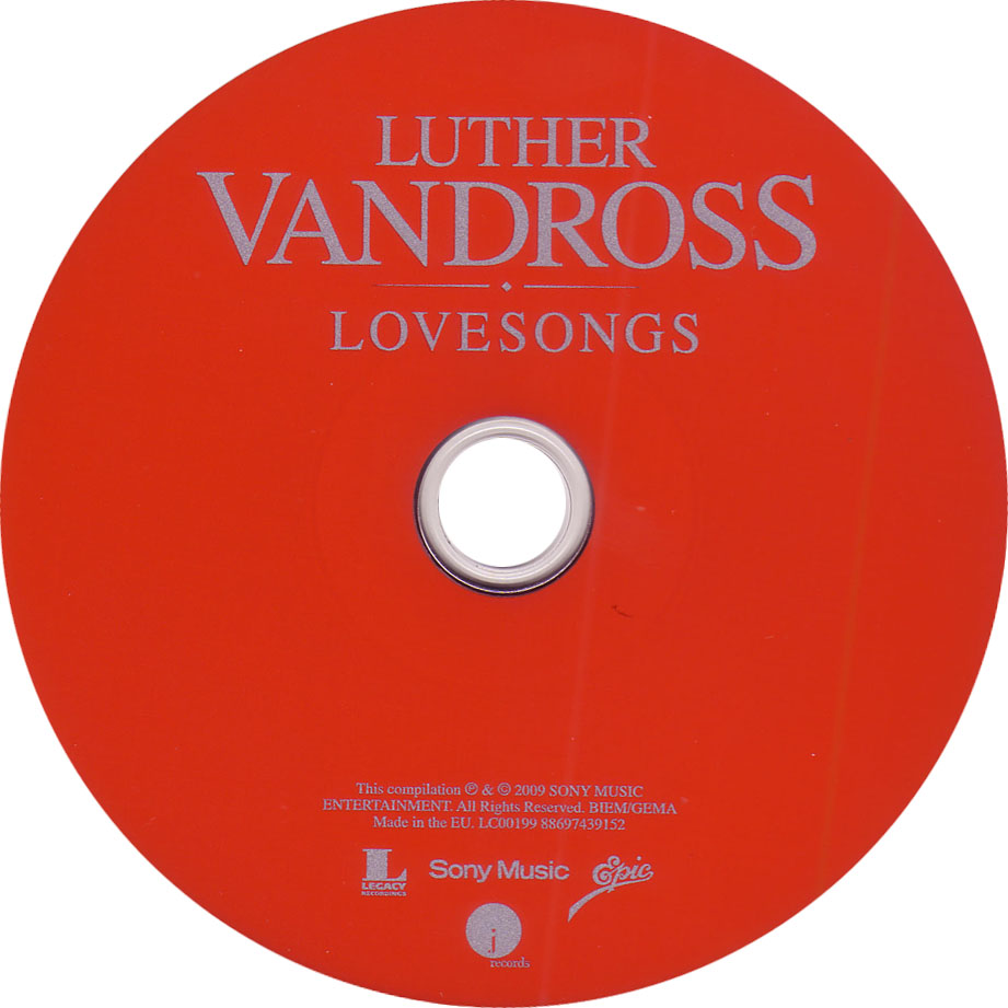 Cartula Cd de Luther Vandross - Love Songs