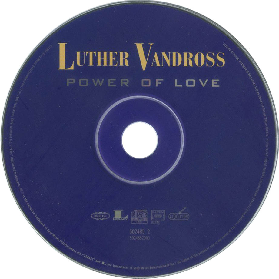 Cartula Cd de Luther Vandross - Power Of Love