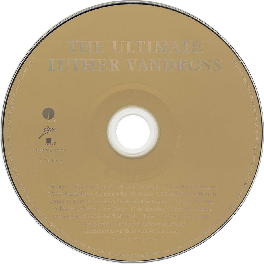 Cartula Cd de Luther Vandross - The Ultimate Luther Vandross