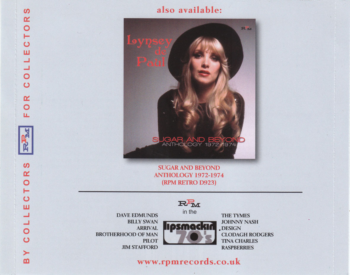Cartula Interior Trasera de Lynsey De Paul - Into My Music: Anthology 1975-1979