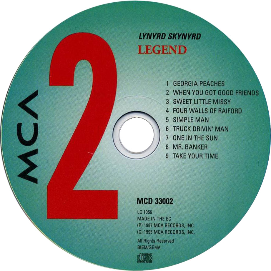 Cartula Cd2 de Lynyrd Skynyrd - Gimme Back My Bullets & Legend