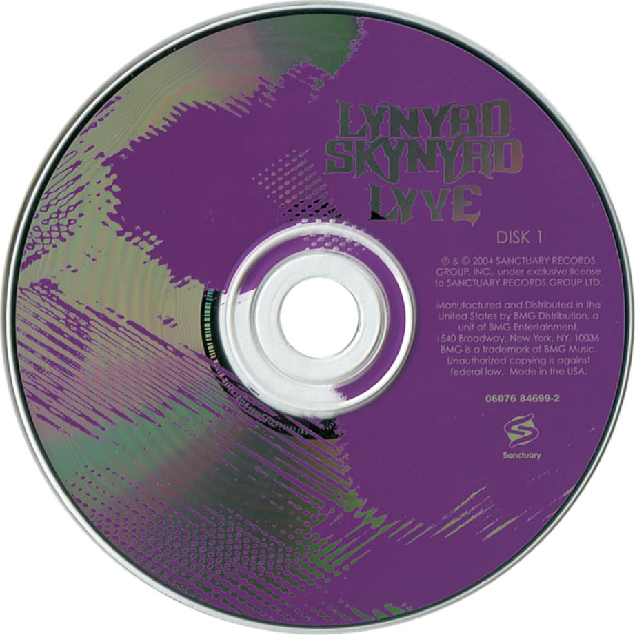 Cartula Cd1 de Lynyrd Skynyrd - Lyve (The Vicious Cycle Tour)