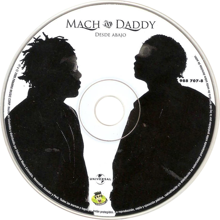 Cartula Cd de Mach & Daddy - Desde Abajo