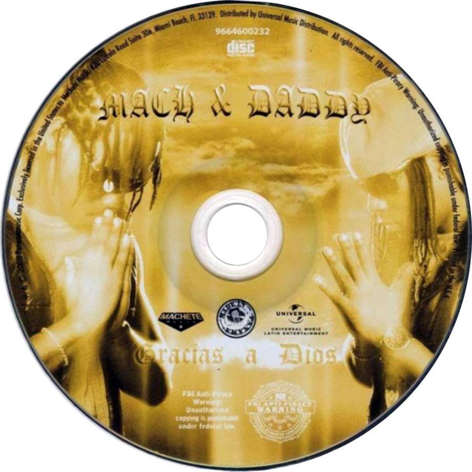 Cartula Cd de Mach & Daddy - Gracias A Dios