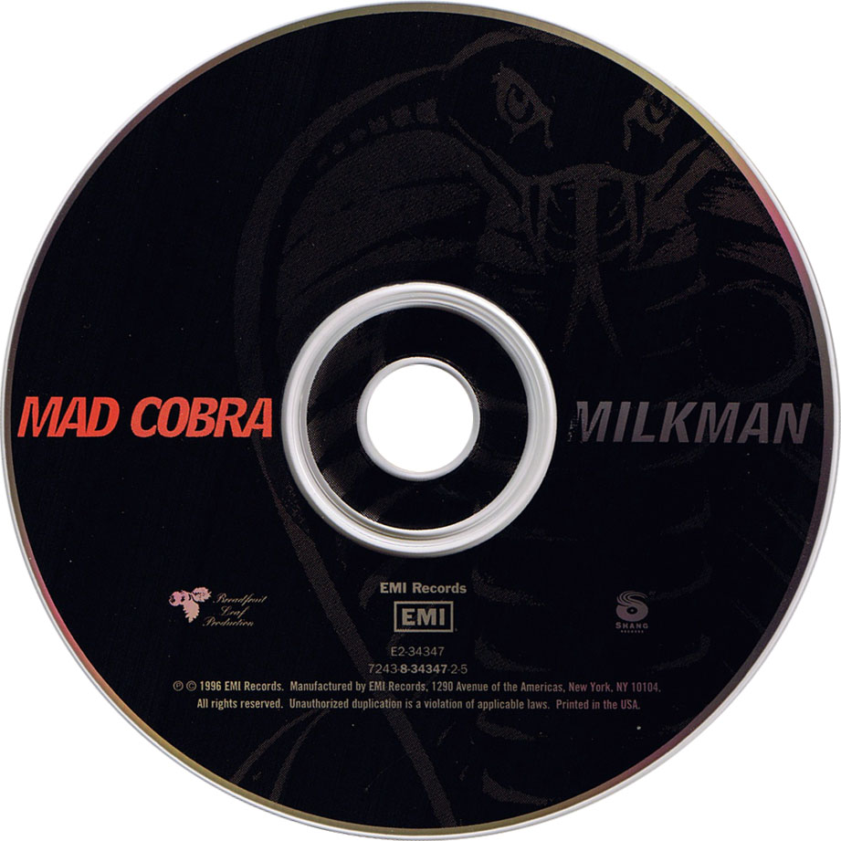 Cartula Cd de Mad Cobra - Milkman