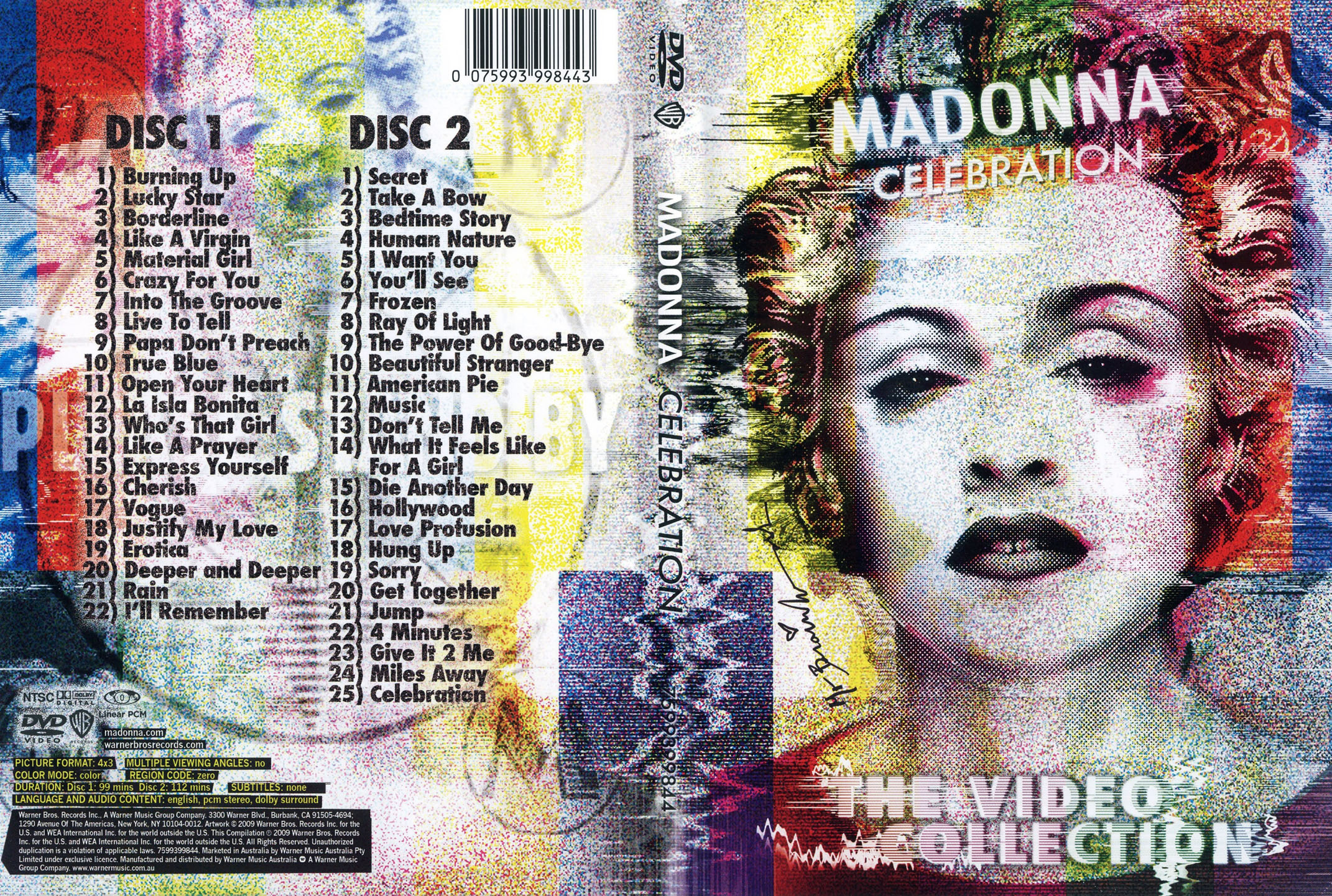 Cartula Caratula de Madonna - Celebration: The Video Collection (Dvd)