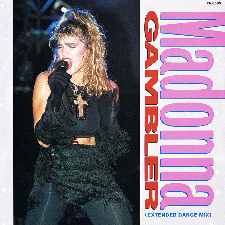Cartula Frontal de Madonna - Gambler (Cd Single)