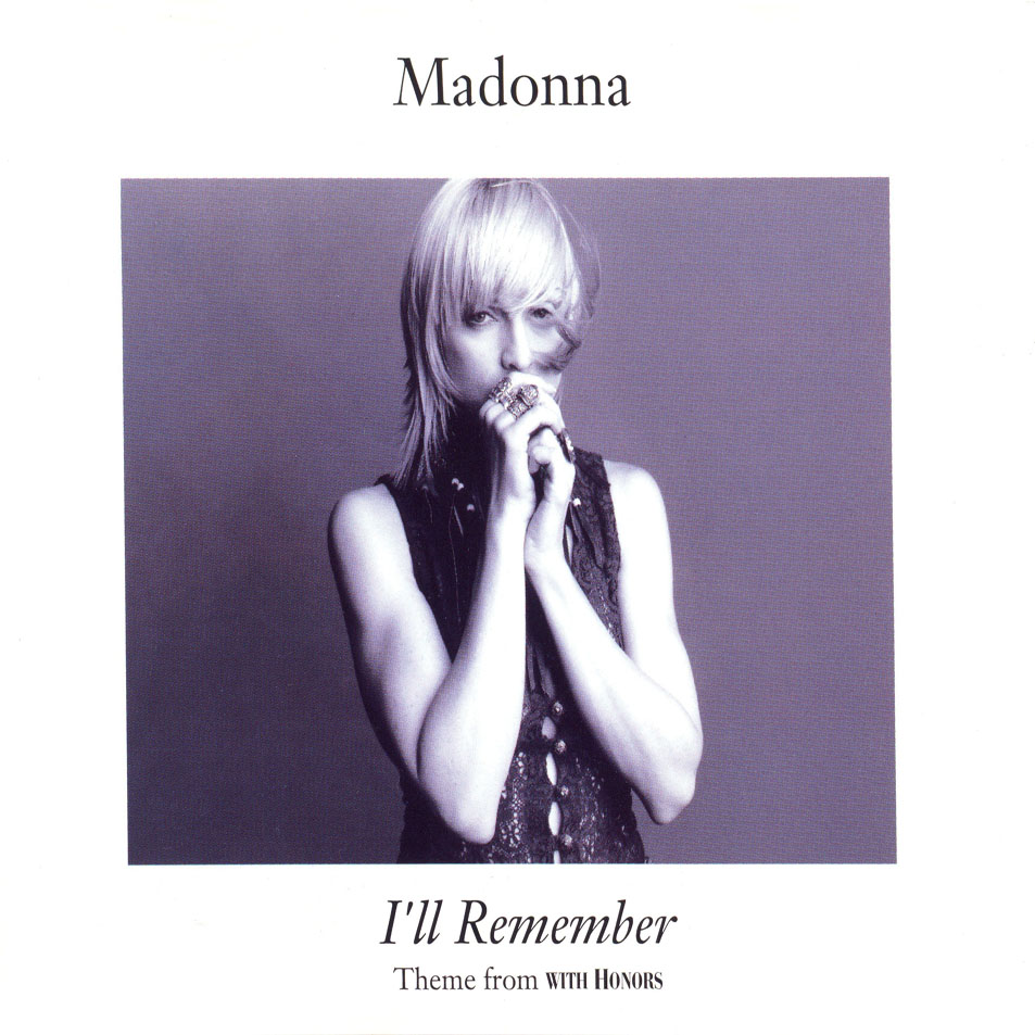 Cartula Frontal de Madonna - I'll Remember (Cd Single)