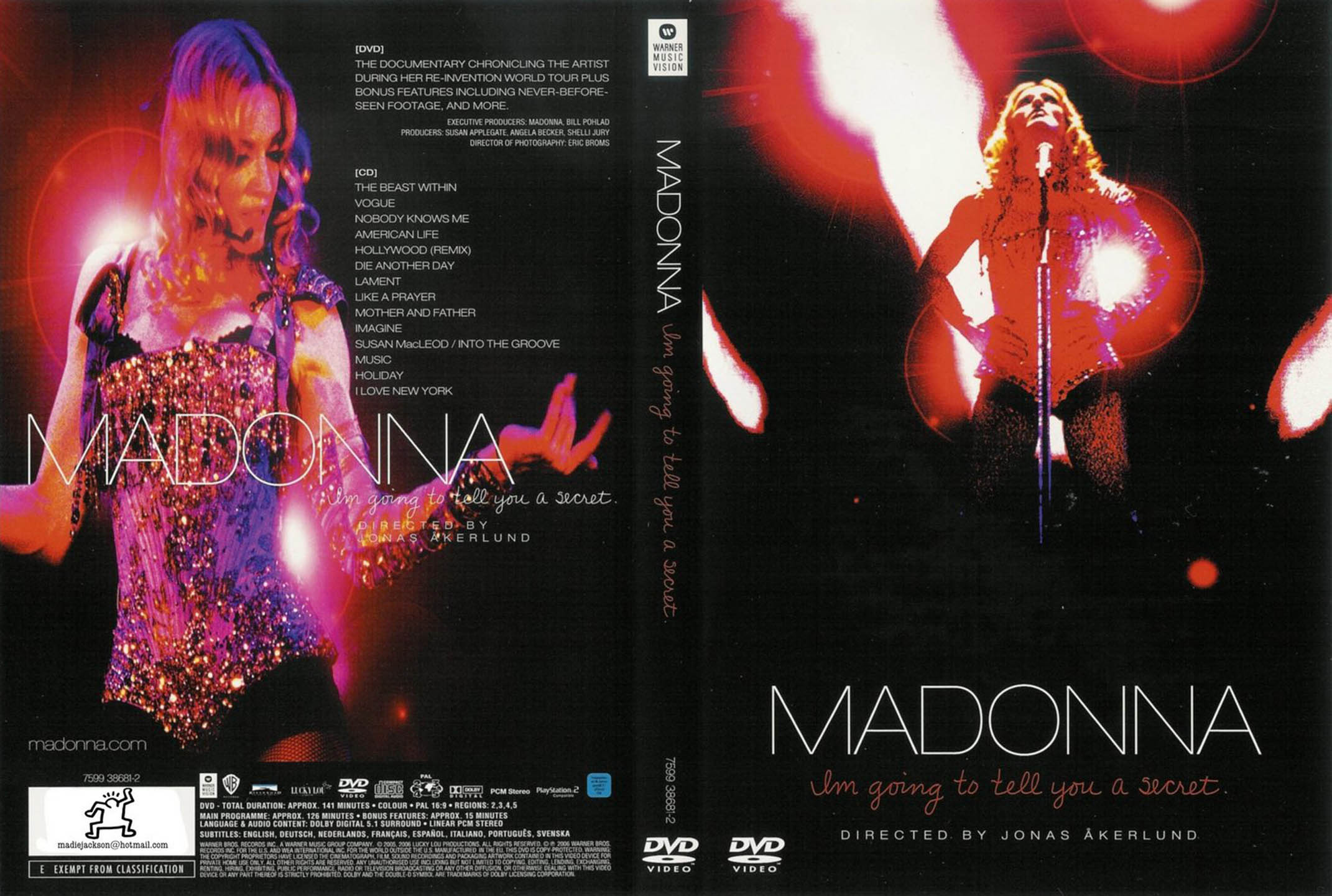 Cartula Caratula de Madonna - I'm Going To Tell You A Secret (Dvd)