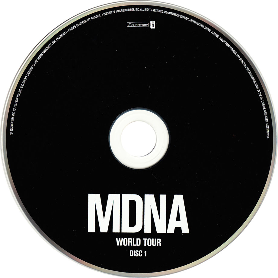 Cartula Cd1 de Madonna - Mdna World Tour