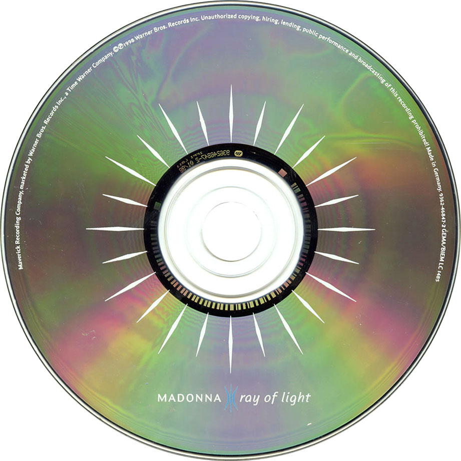Cartula Cd de Madonna - Ray Of Light
