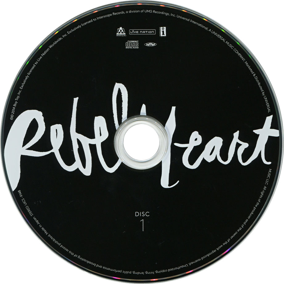 Cartula Cd1 de Madonna - Rebel Heart (Japan Deluxe Edition)