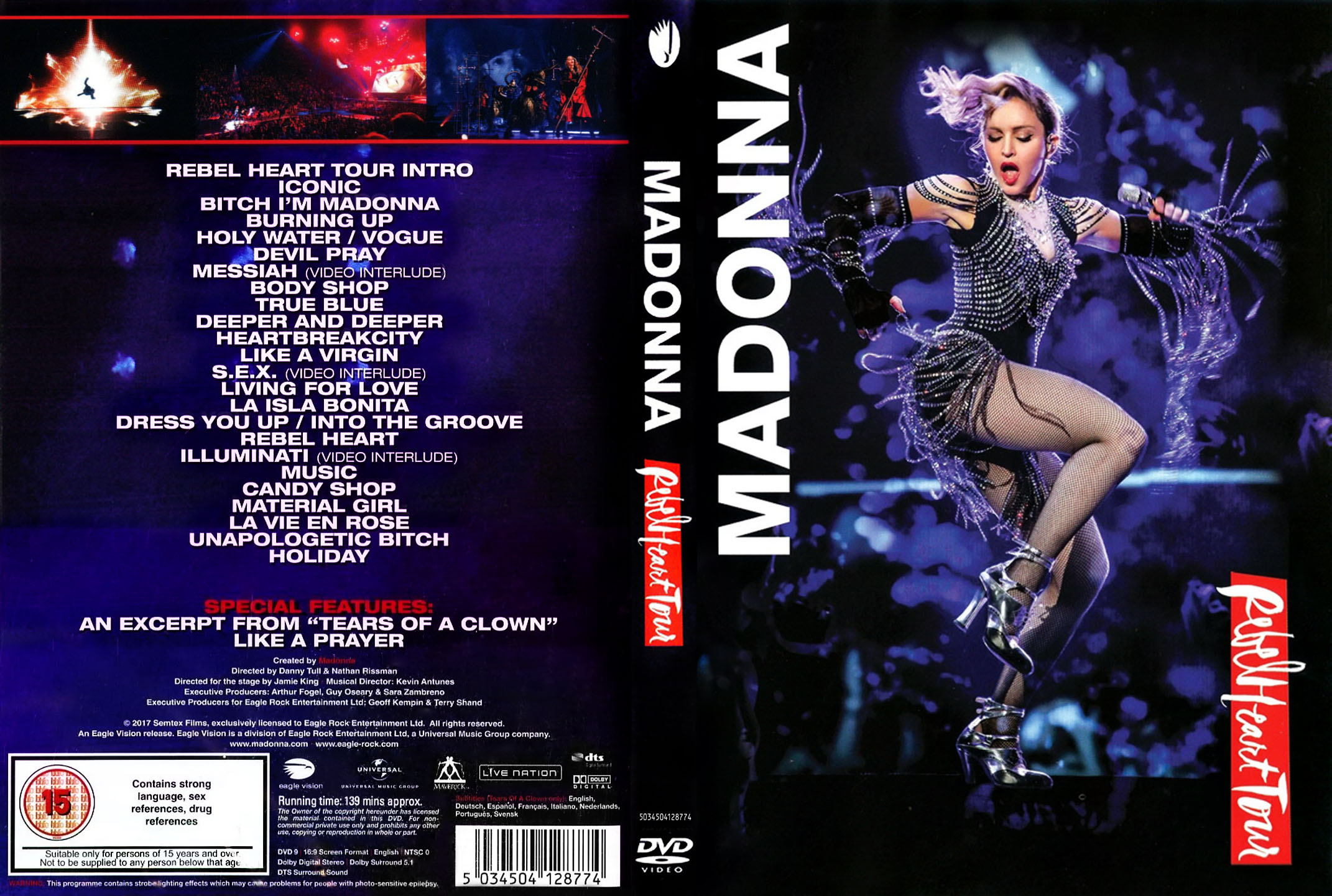Cartula Caratula de Madonna - Rebel Heart Tour (Dvd)
