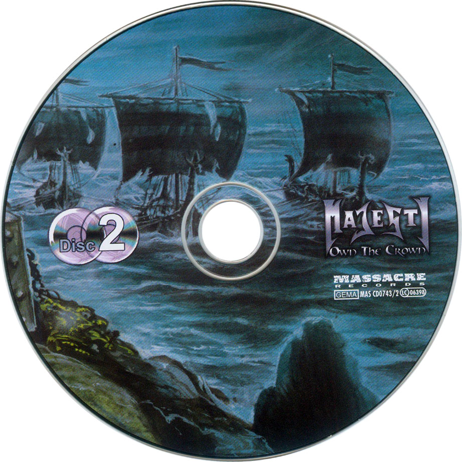 Cartula Cd2 de Majesty - Own The Crown