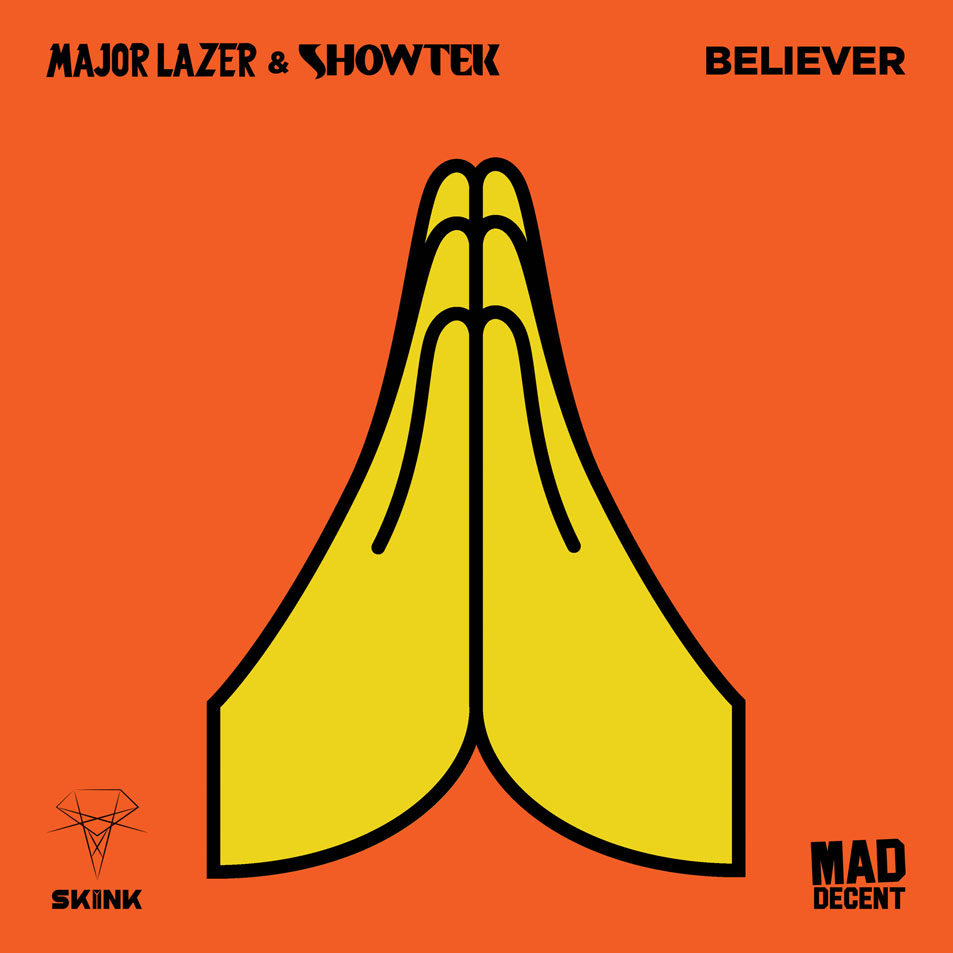 Cartula Frontal de Major Lazer & Showtek - Believer (Cd Single)