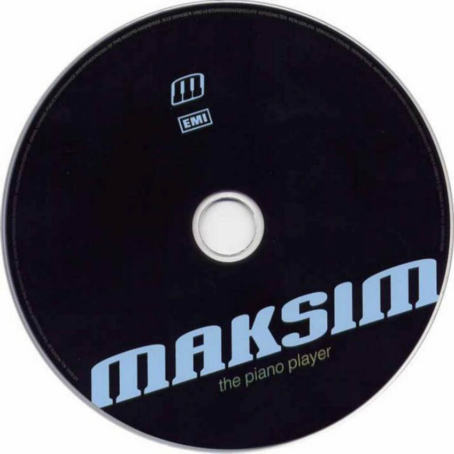 Cartula Cd de Maksim - The Piano Player