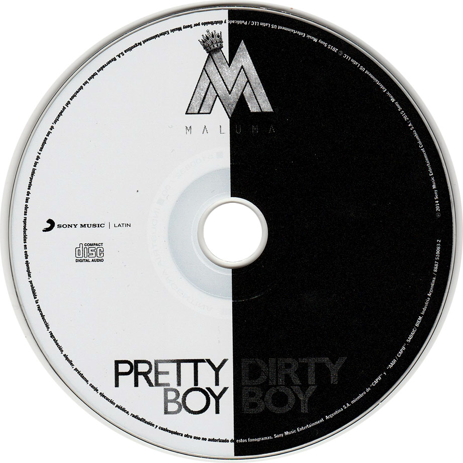Cartula Cd de Maluma - Pretty Boy Dirty Boy