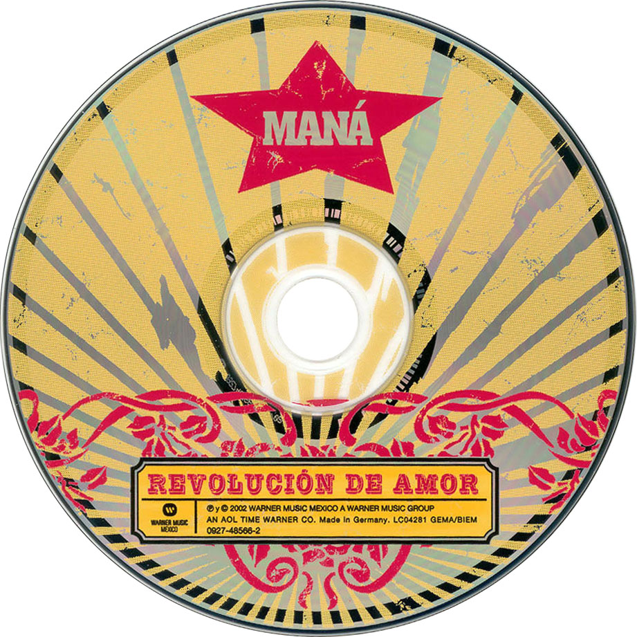 Cartula Cd de Mana - Revolucion De Amor