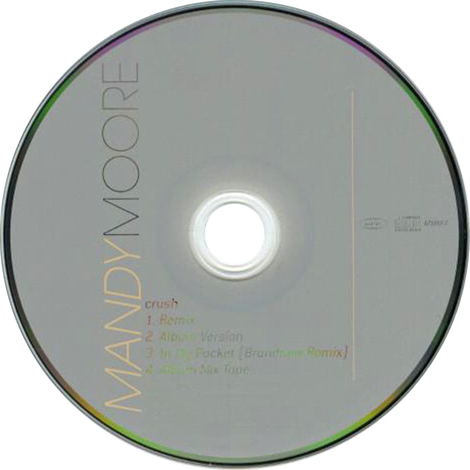 Cartula Cd de Mandy Moore - Crush (Cd Single)