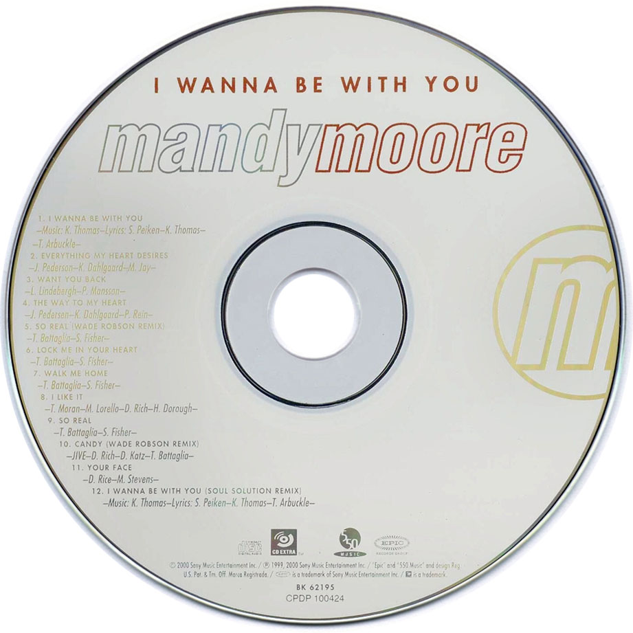 Cartula Cd de Mandy Moore - I Wanna Be With You (Special Edition)