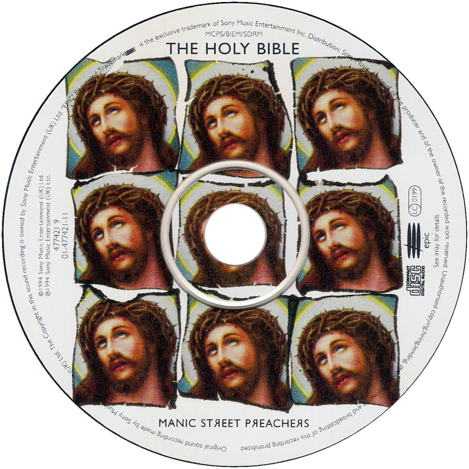 Cartula Cd de Manic Street Preachers - The Holy Bibble