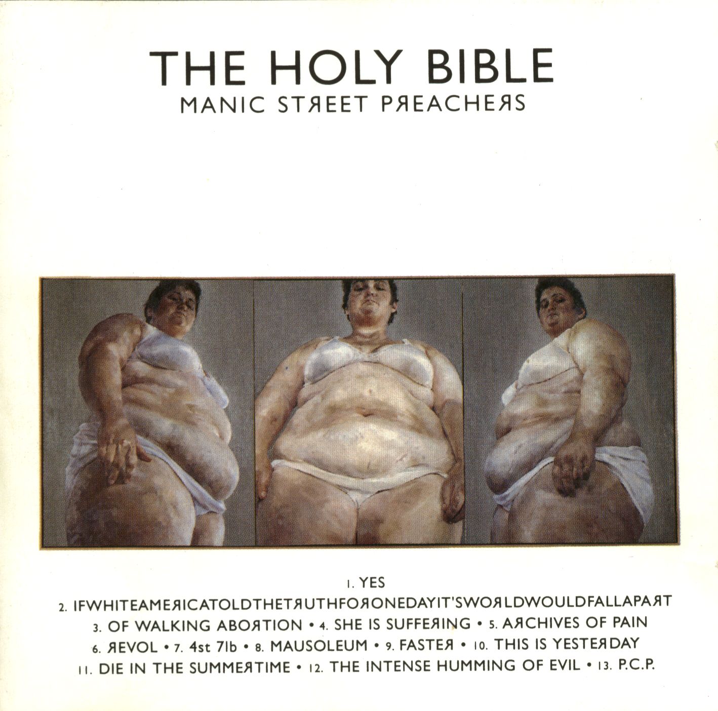 Cartula Frontal de Manic Street Preachers - The Holy Bibble