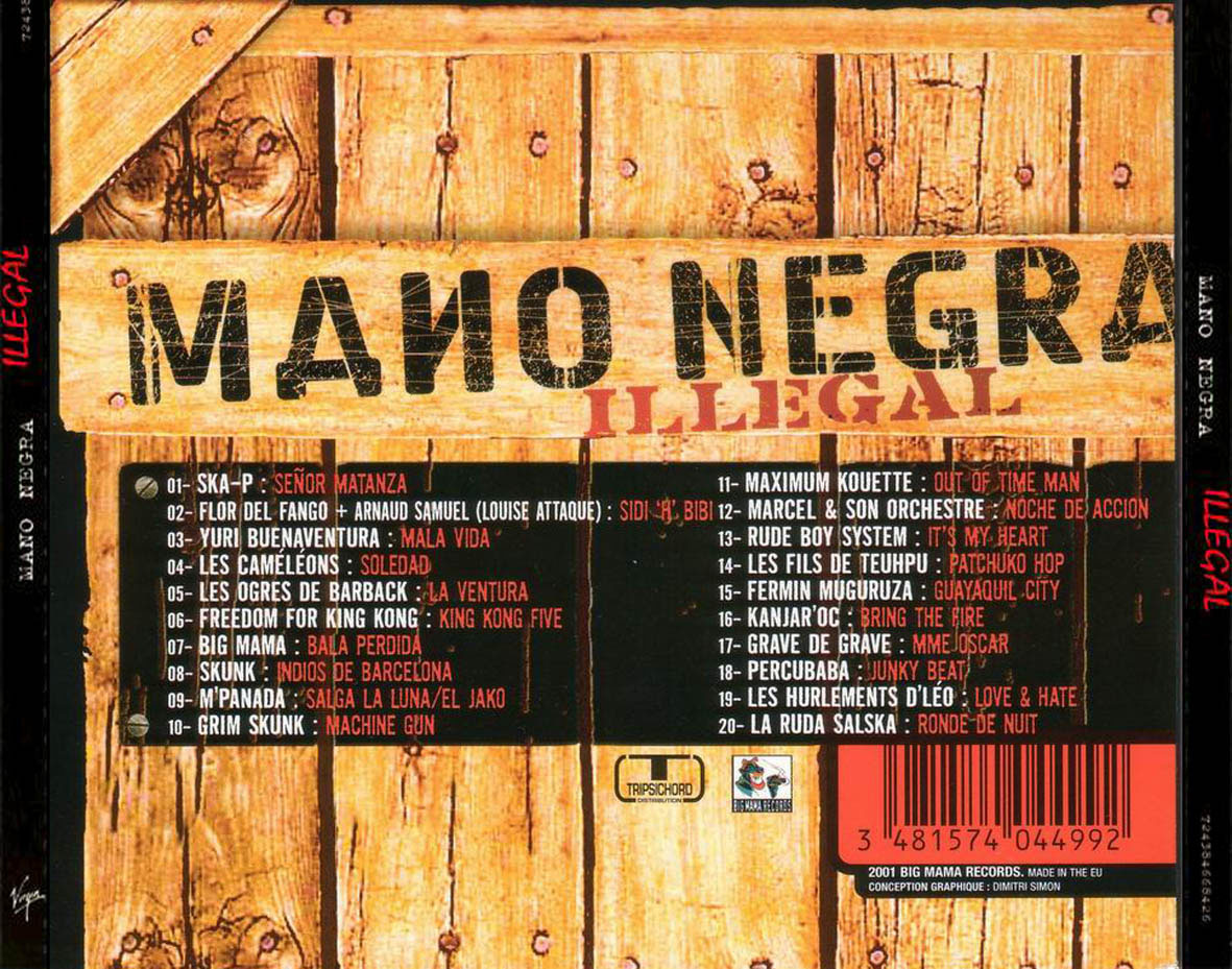 Cartula Trasera de Mano Negra Ilegal
