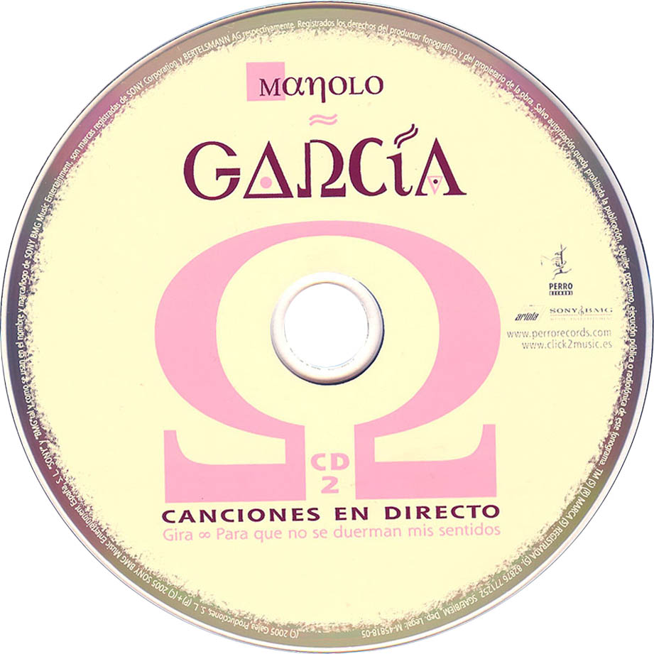 Cartula Cd2 de Manolo Garcia - Singles, Directos Y Sirocos (Gira Para Que No Se Duerman Mis Sentidos)