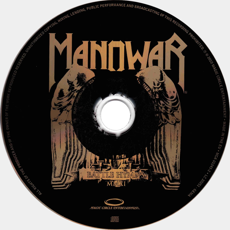 Cartula Cd de Manowar - Battle Hymns Mmxi