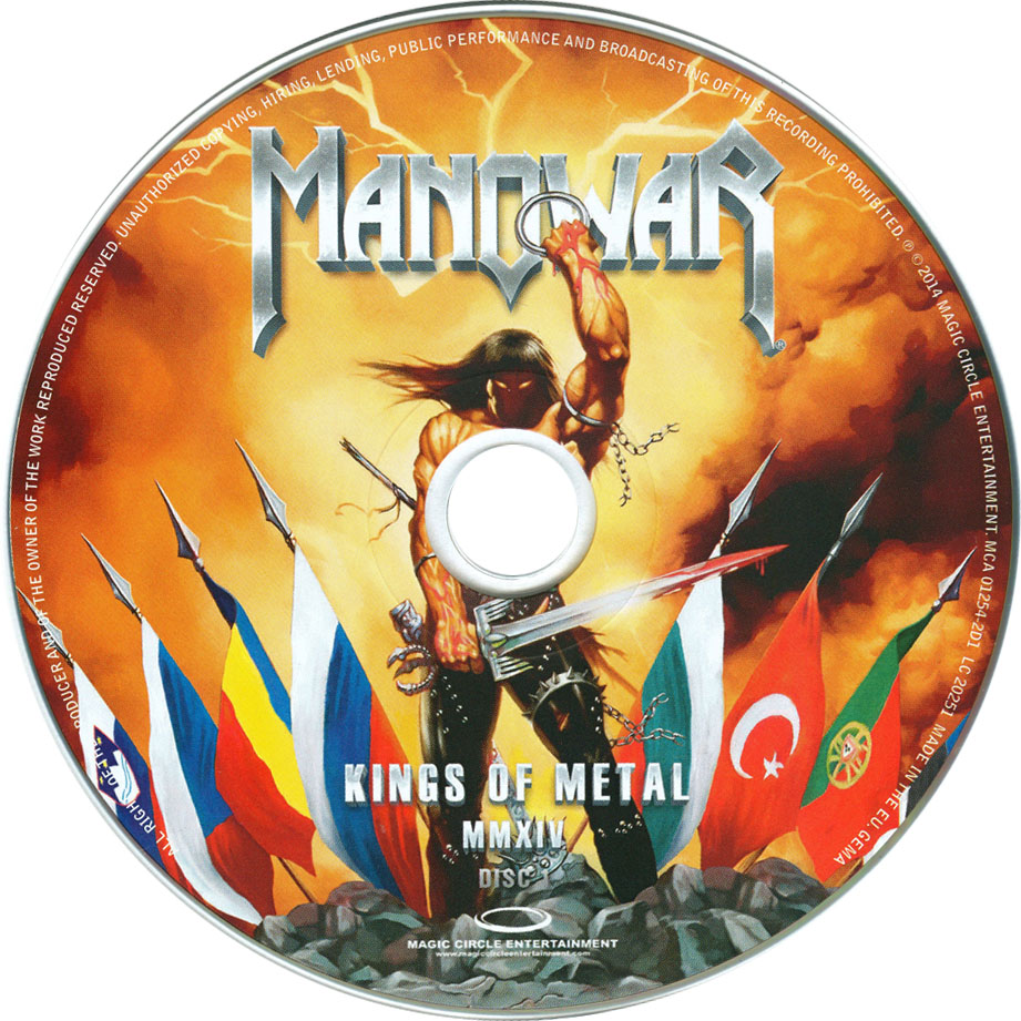 Cartula Cd1 de Manowar - Kings Of Metal Mmxiv