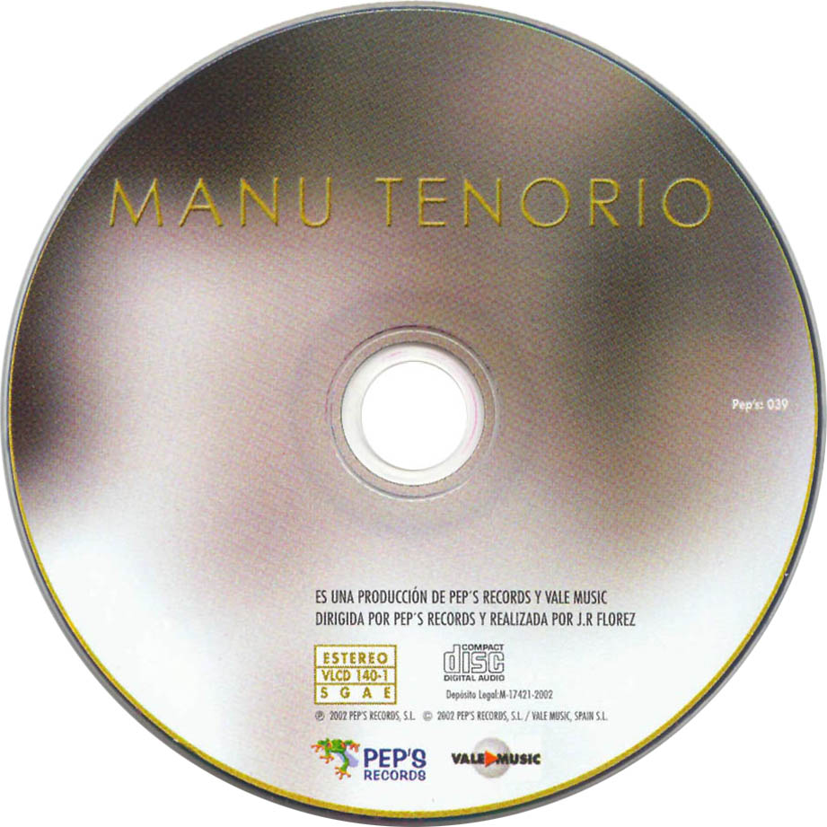 Cartula Cd de Manu Tenorio - Manu Tenorio