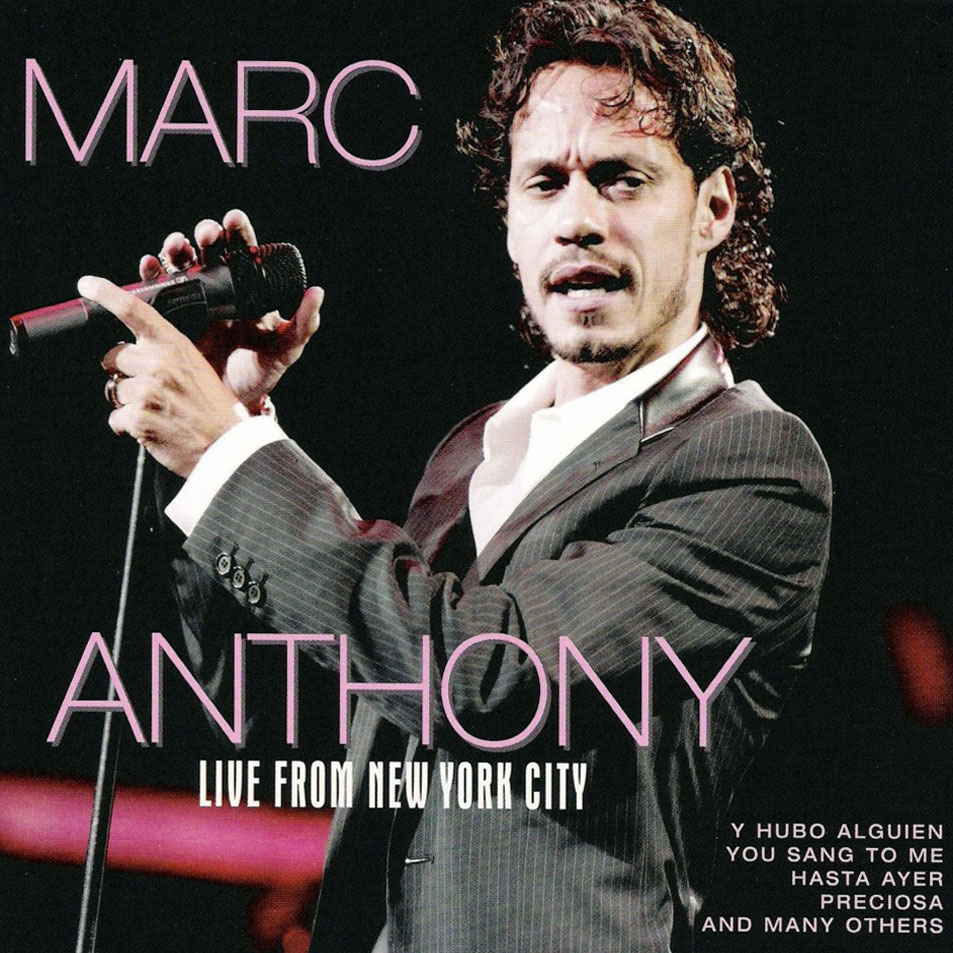 Cartula Frontal de Marc Anthony - Live From New York City
