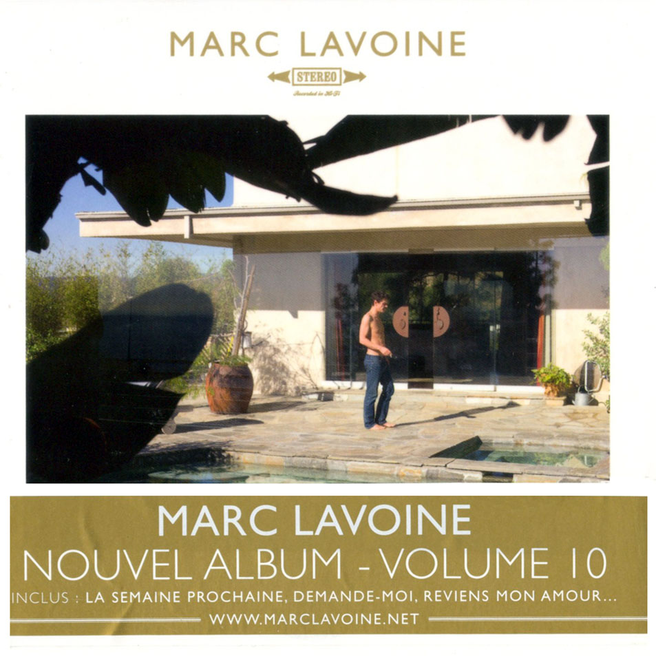 Cartula Frontal de Marc Lavoine - Volume 10