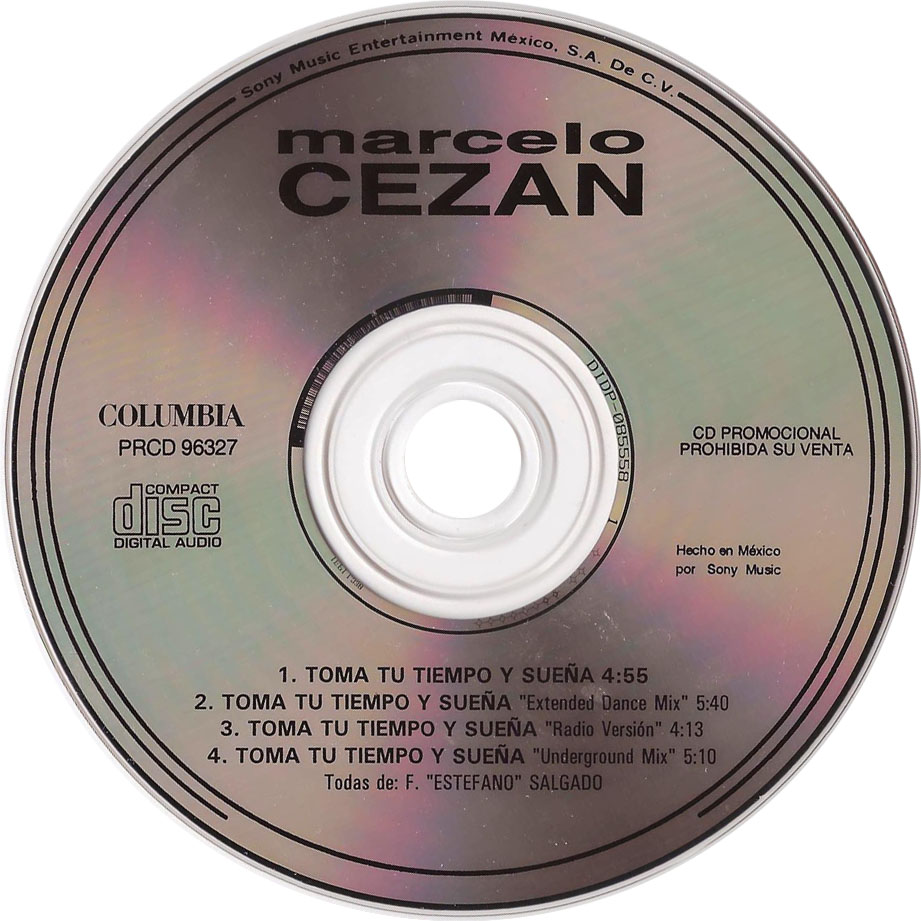 Cartula Cd de Marcelo Cezan - Toma Tu Tiempo Y Suea (Remixes)