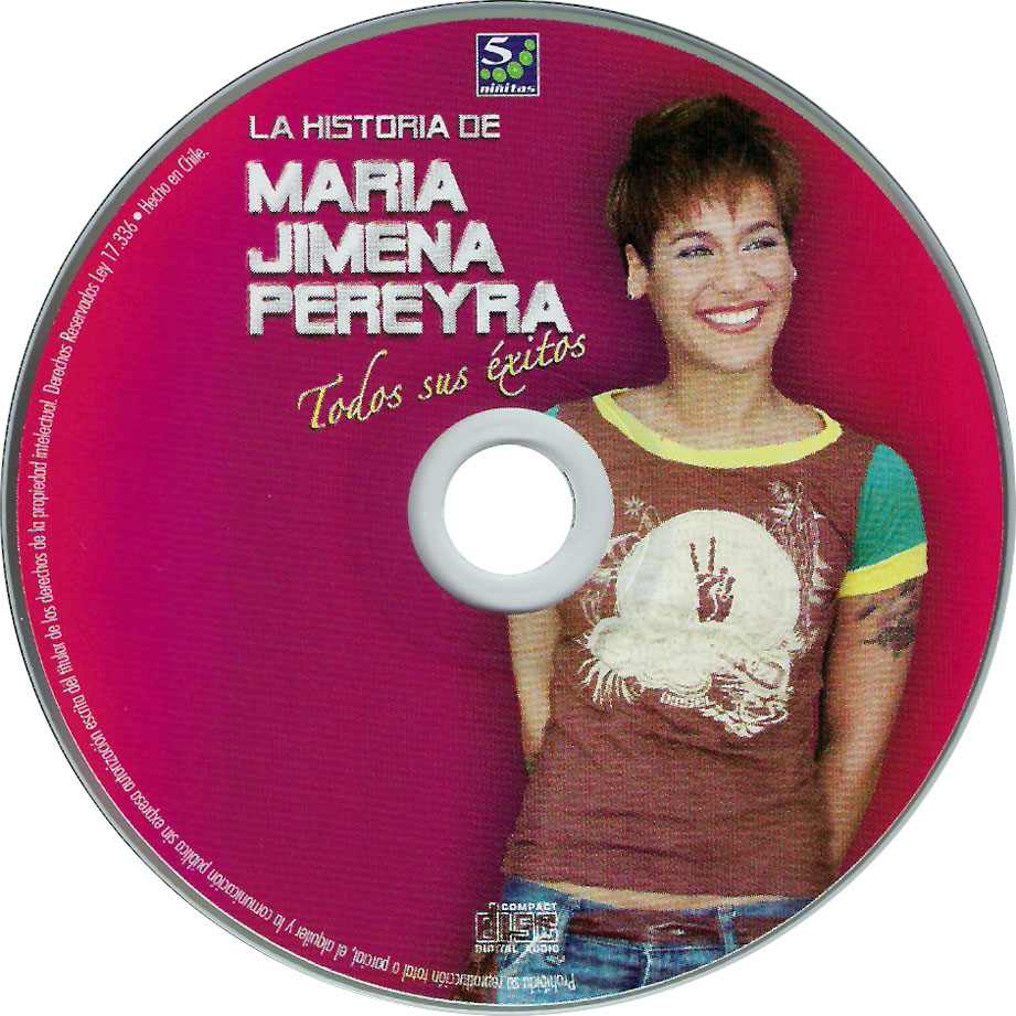 Cartula Cd de Maria Jimena - La Historia De Maria Jimena Pereyra, Todos Sus Exitos