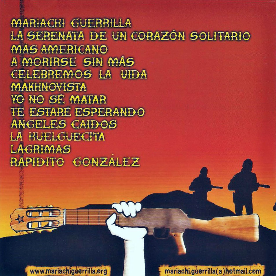 Cartula Interior Frontal de Mariachi Guerrilla - Canciones De Amor Y Guerra