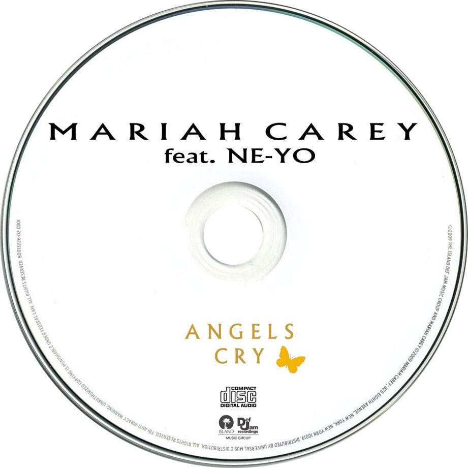 Cartula Cd de Mariah Carey - Angels Cry (Featuring Ne-Yo) (Remix) (Cd Single)