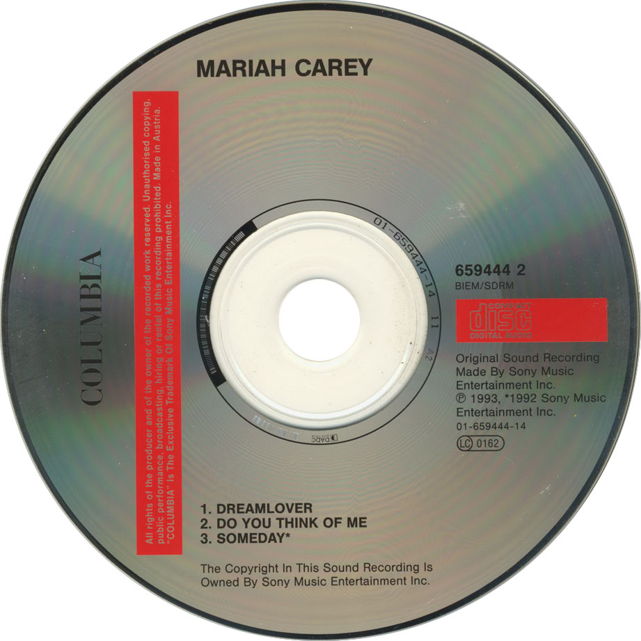 Cartula Cd de Mariah Carey - Dreamlover (Cd Single)