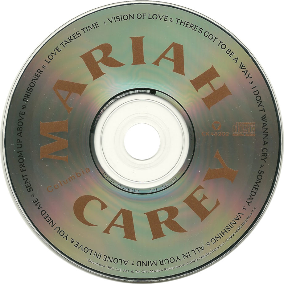 Cartula Cd de Mariah Carey - Mariah Carey