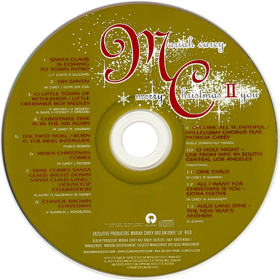 Cartula Cd de Mariah Carey - Merry Christmas II You