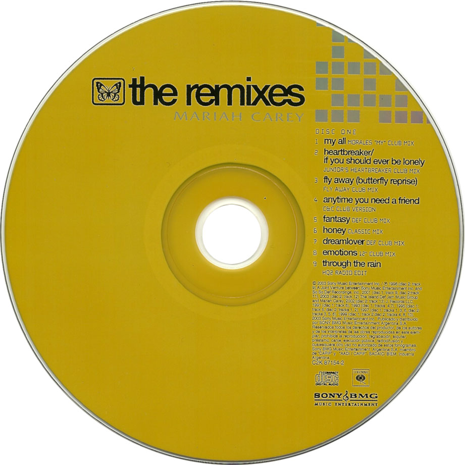 Cartula Cd1 de Mariah Carey - The Remixes