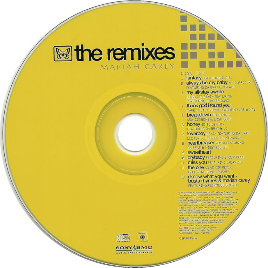 Cartula Cd2 de Mariah Carey - The Remixes