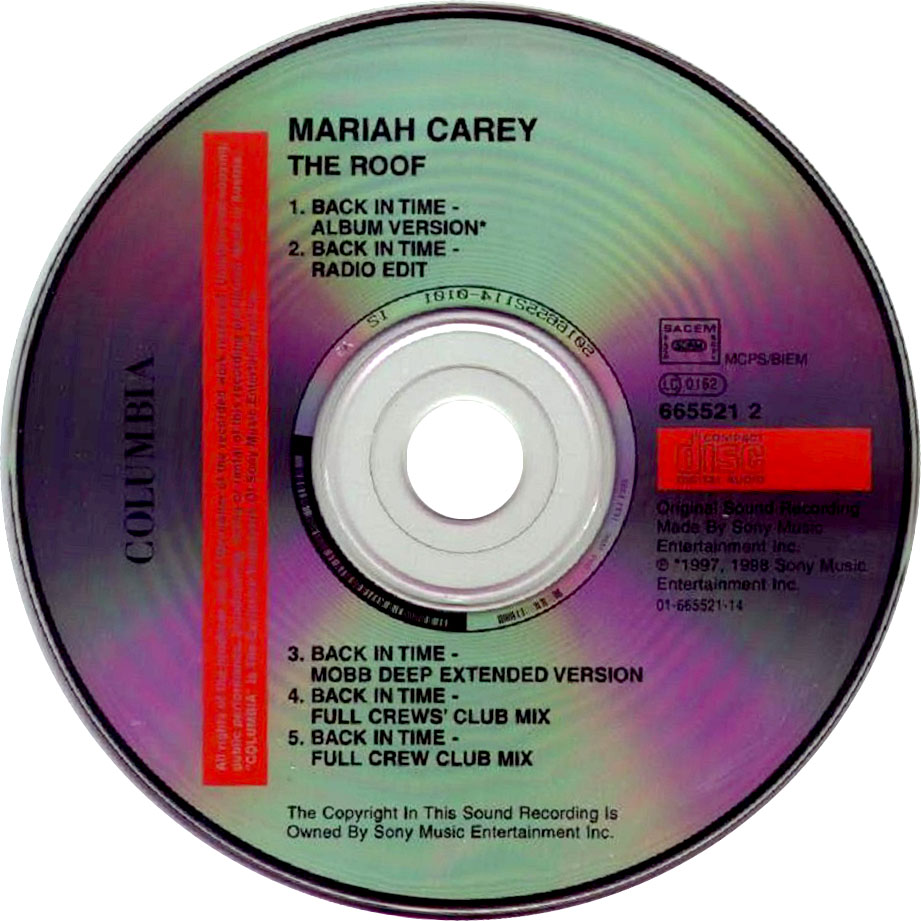 Cartula Cd de Mariah Carey - The Roof (Cd Single)