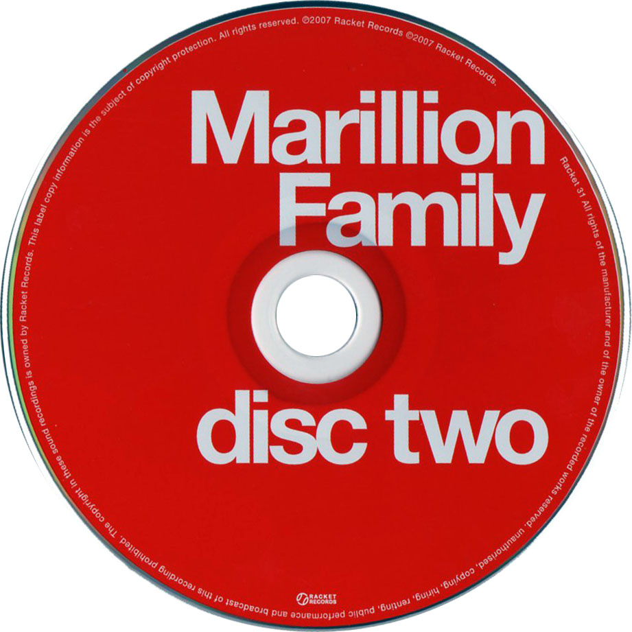 Cartula Cd2 de Marillion - Family